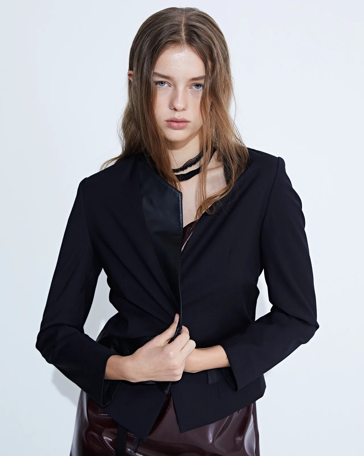Ruched Tailored Jaket