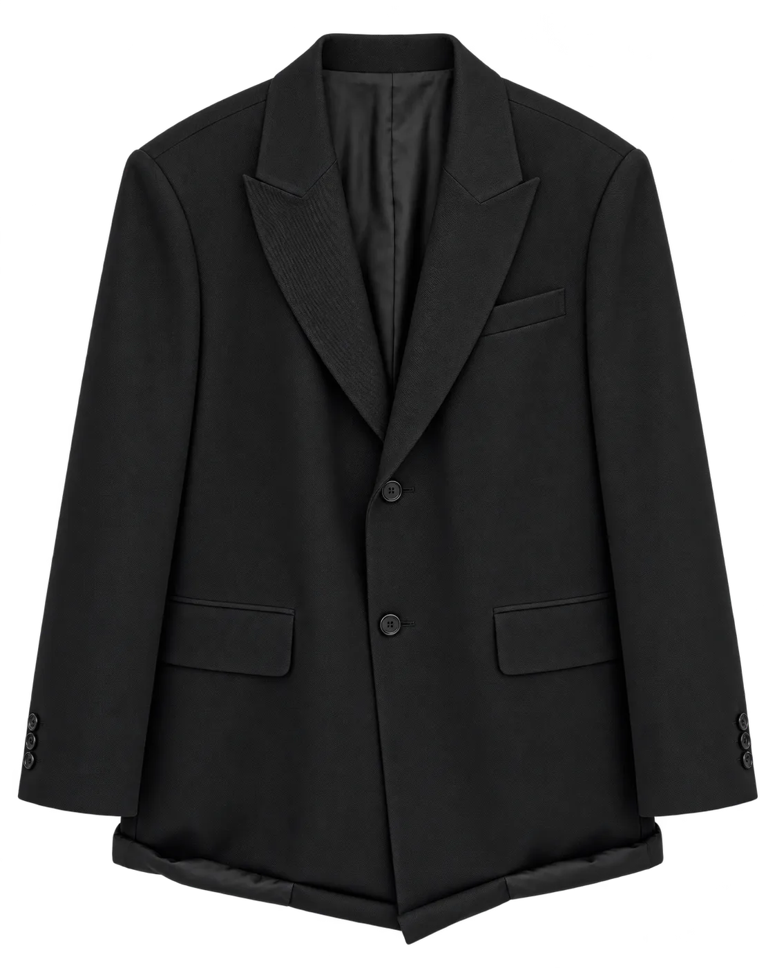 롤업 헴 테일러드 블레이저