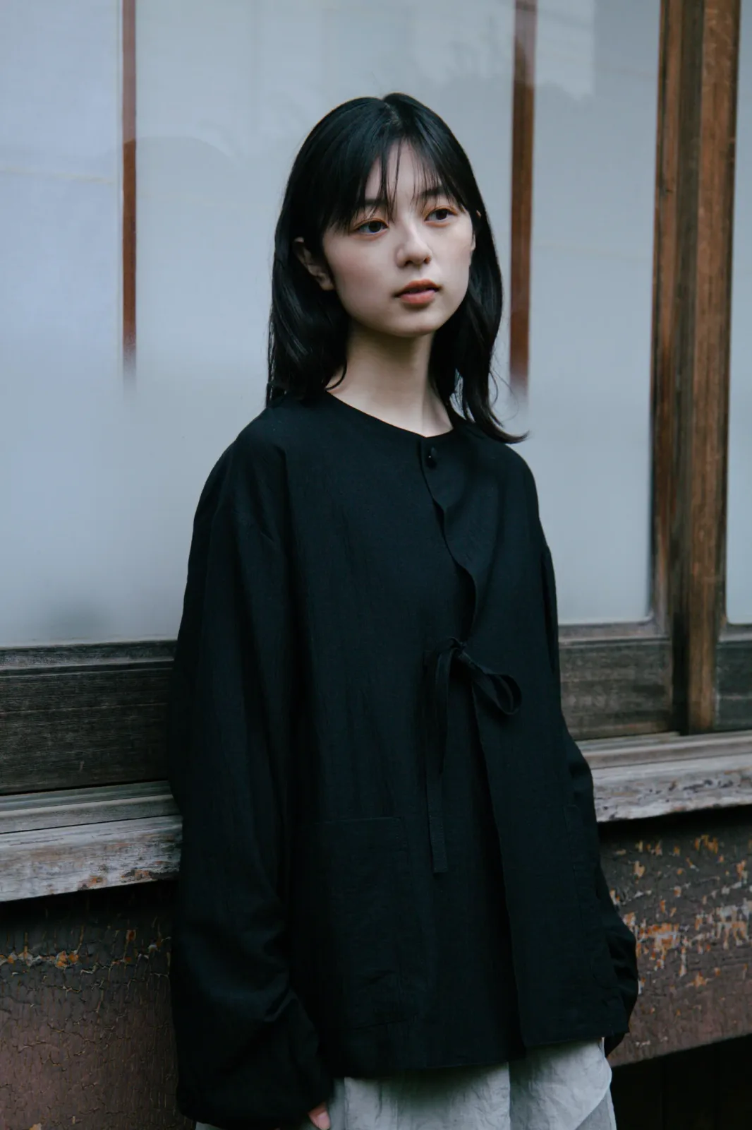 유니섹스 루프 버튼 자켓