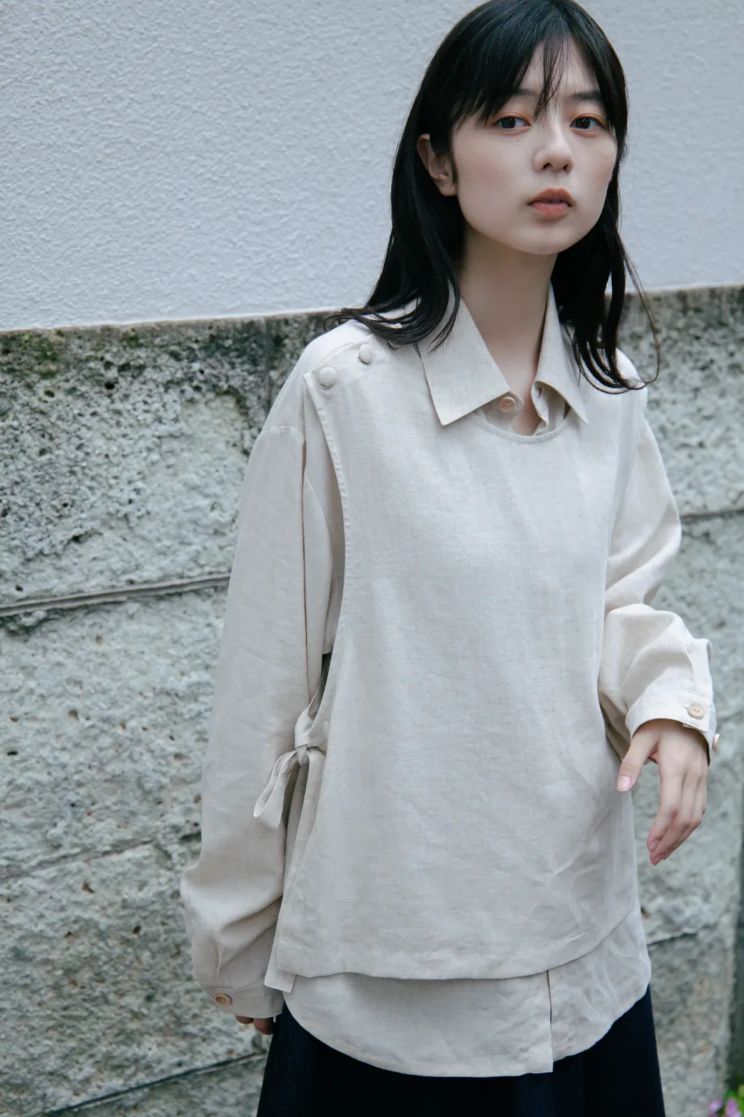 유니섹스 랩 셔츠 베스트