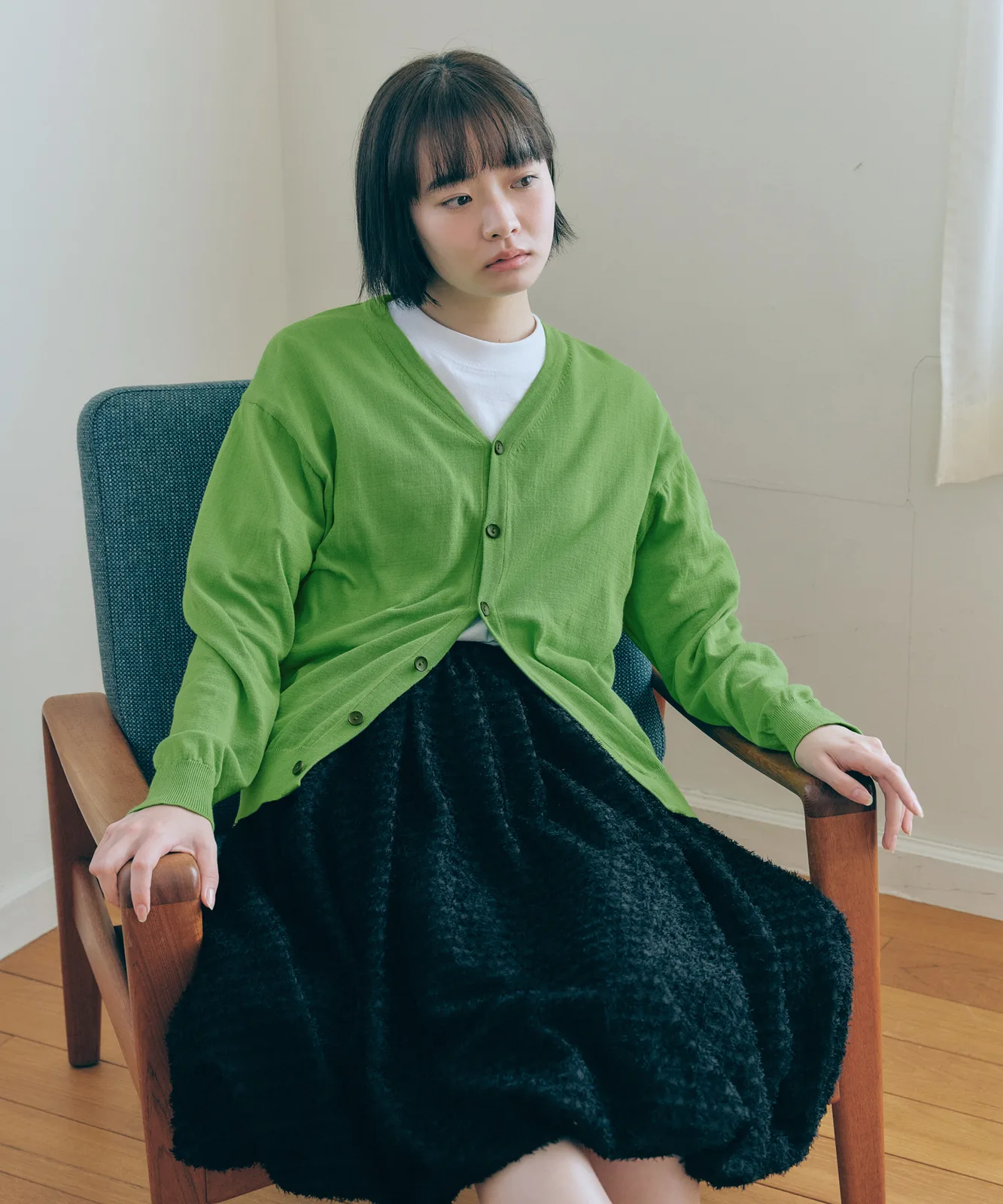 unisex light v-neck cardigan