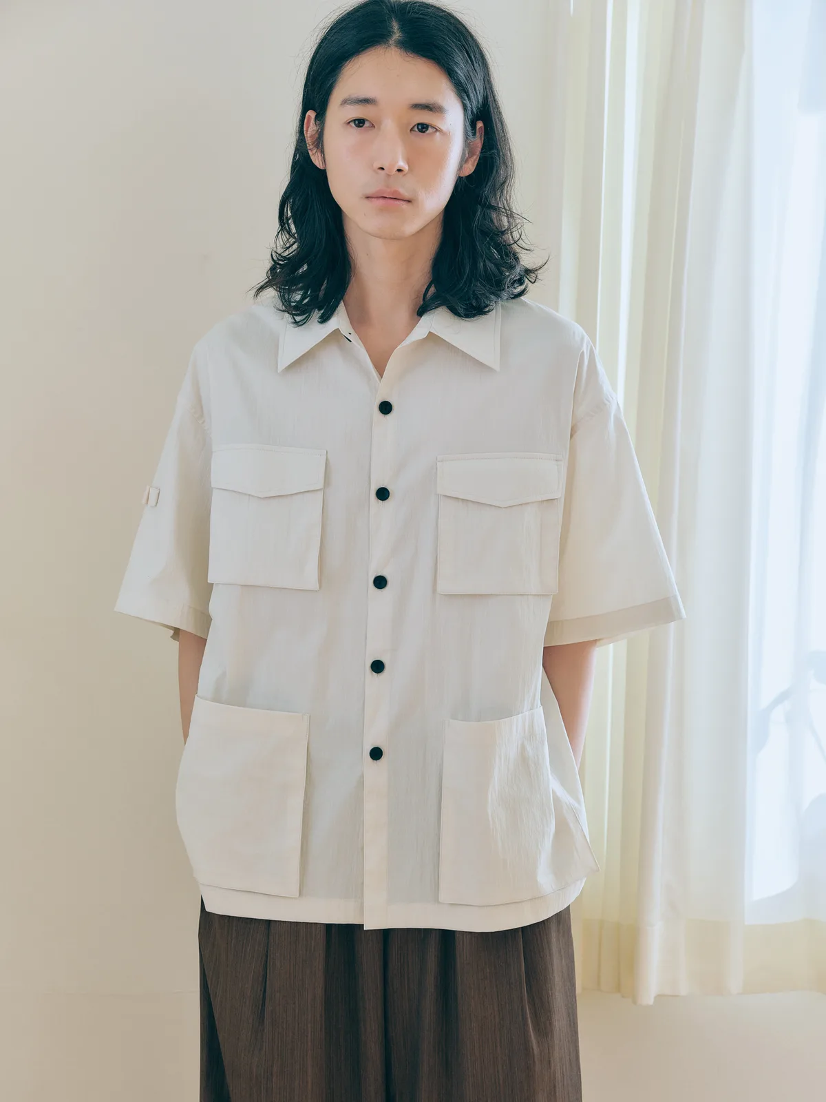 unisex safari shirts jacket