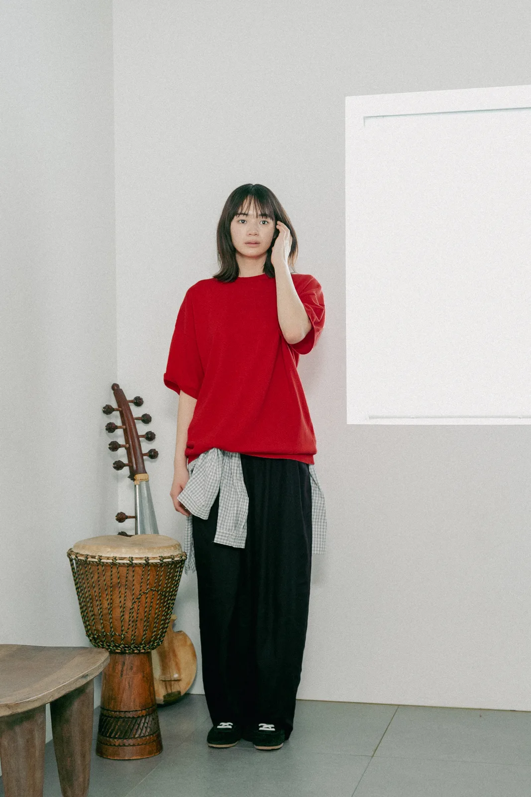 unisex knit half t-shirt